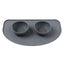 Silicone dog bowl mat FuzzYard Life Slate Grey