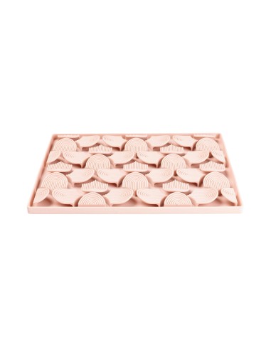 Dog lick mat FuzzYard Life Hide & Treat Soft Blush