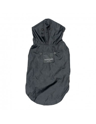 Waterproof Dog Raincoat FuzzYard Life Slate Grey