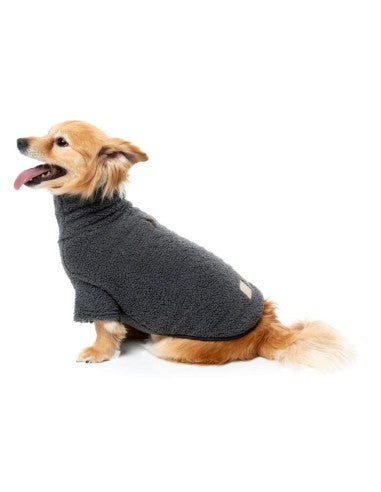 FuzzYard Life bouclé dog jumper, Slate Grey
