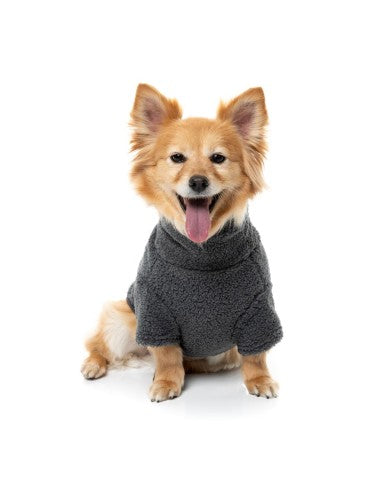 FuzzYard Life bouclé dog jumper, Slate Grey