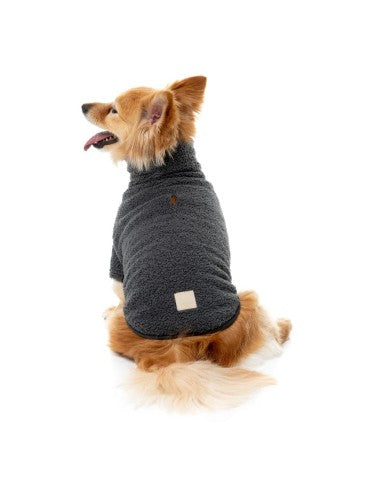 FuzzYard Life bouclé dog jumper, Slate Grey