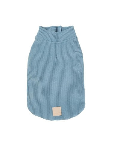 FuzzYard Life ribbed knit dog jumper, French Blue