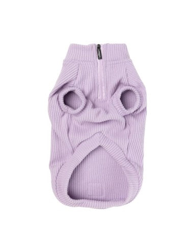 FuzzYard Life ribbed knit dog jumper, Lila