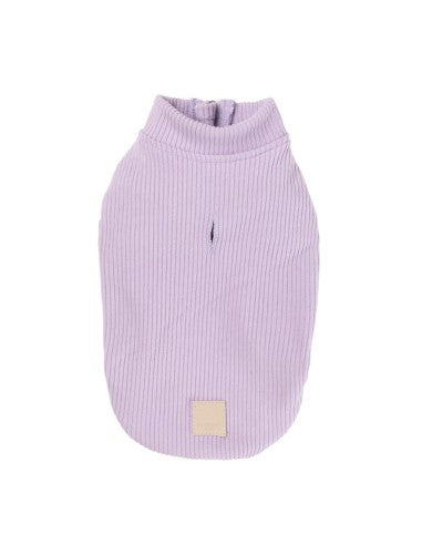 FuzzYard Life ribbed knit dog jumper, Lila