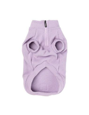 FuzzYard Life ribbed knit dog jumper, Lila