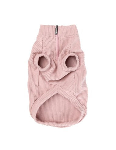 FuzzYard Life ribbed knit dog jumper, Soft Blush