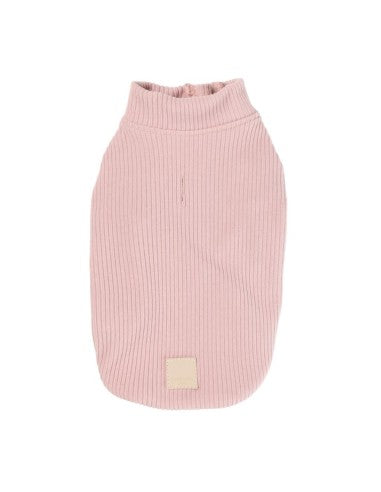 FuzzYard Life ribbed knit dog jumper, Soft Blush