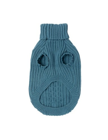 FuzzYard Life French Blue knitted dog jumper (size 1)