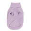 FuzzYard Life cable knit dog jumper, Lila