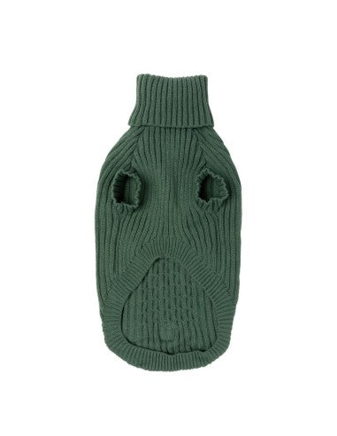 FuzzYard Life Myrtle Green knitted dog jumper (size 3)