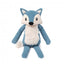 Corduroy plush dog toy FuzzYard Life Fox, French Blue