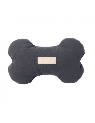 FuzzYard Life Slate Grey plush bone dog toy (size L)