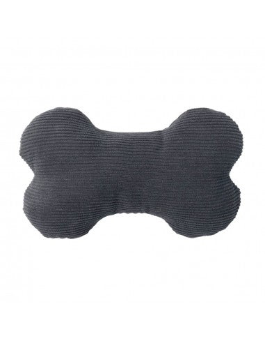 FuzzYard Life Slate Grey plush bone dog toy (size L)