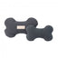 FuzzYard Life Slate Grey plush bone dog toy (size L)