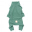 FuzzYard Life soft-touch dog pyjamas, Myrtle Green