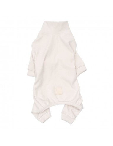 FuzzYard Life soft-touch dog pyjamas, Sandstone