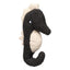 Seahorse plush dog toy FuzzYard Life Slate Grey
