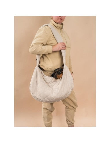 FuzzYard Life sling dog carrier, Sandstone