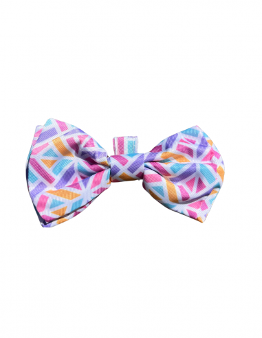 FuzzYard Bubblegum Burst Velcro dog bow tie (size L)