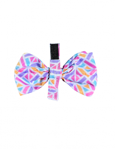 FuzzYard Bubblegum Burst Velcro dog bow tie (size S)