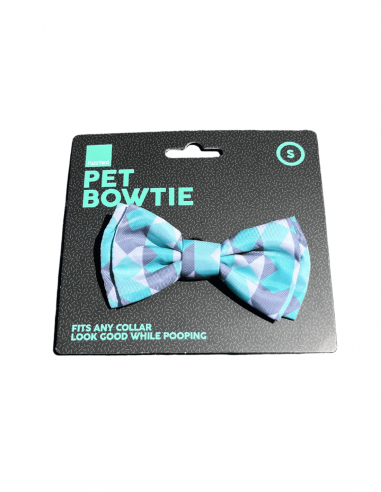 FuzzYard Mint Fizz Velcro dog bow tie (size S)