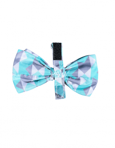 FuzzYard Mint Fizz Velcro dog bow tie (size S)