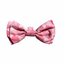FuzzYard Pink Lemonade Velcro dog bow tie (size L)