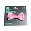 FuzzYard Pink Lemonade Velcro dog bow tie (size S)