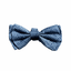 FuzzYard Thornbury Aegean Blue Velcro dog bow tie (size L)