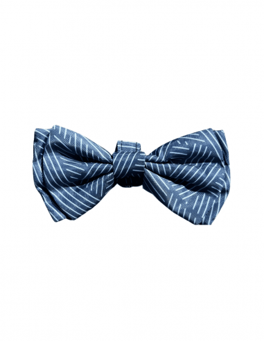 FuzzYard Thornbury Aegean Blue Velcro dog bow tie (size L)