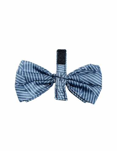 FuzzYard Thornbury Aegean Blue Velcro dog bow tie (size S)