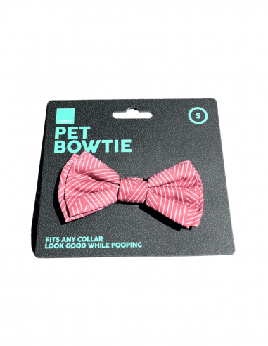 FuzzYard Thornbury Brick Red Velcro dog bow tie (size S)