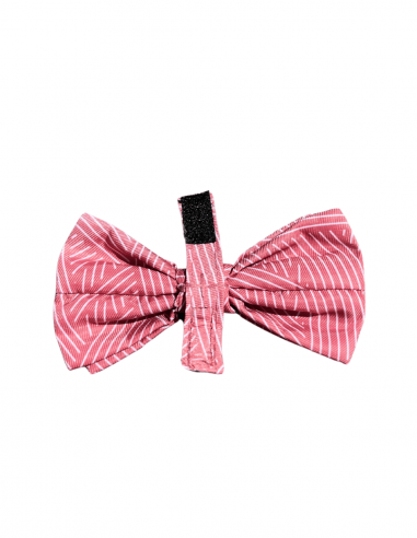 FuzzYard Thornbury Brick Red Velcro dog bow tie (size S)