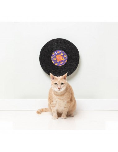 Rotating Cat Scratcher FuzzYard Record Cat Caturday Night Fever