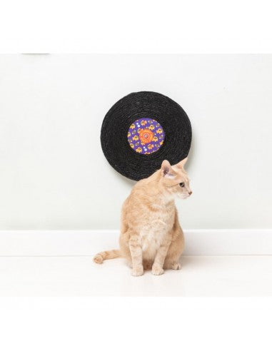 Rotating Cat Scratcher FuzzYard Record Cat Caturday Night Fever