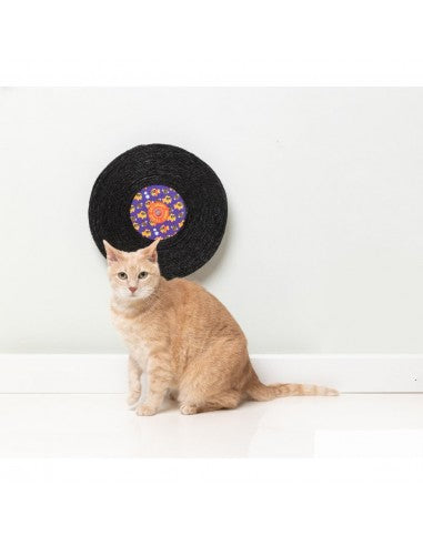 Rotating Cat Scratcher FuzzYard Record Cat Caturday Night Fever
