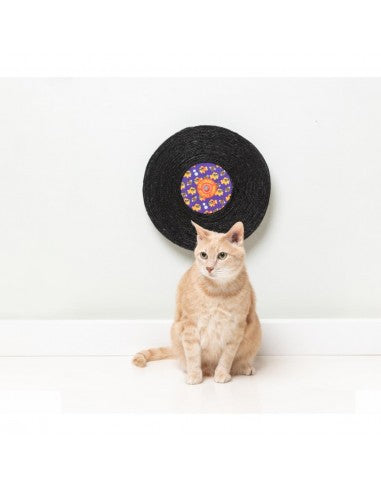 Rotating Cat Scratcher FuzzYard Record Cat Caturday Night Fever