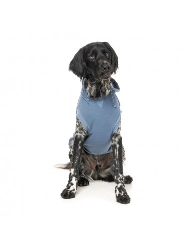 FuzzYard Treats dog hoodie, blue (size 6)