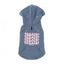 FuzzYard Treats dog hoodie, blue (size 7)
