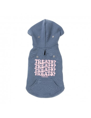 FuzzYard Treats dog hoodie, blue (size 7)