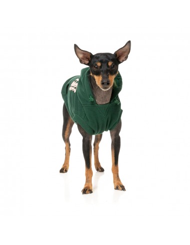 FuzzYard Treats dog hoodie, green (size 1)