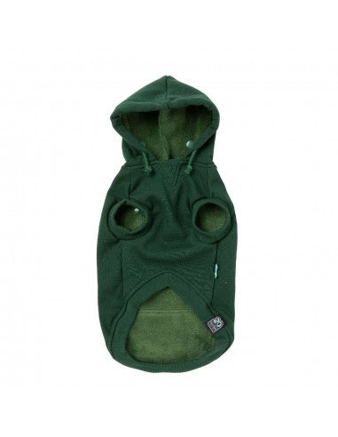 FuzzYard Treats dog hoodie, green (size 6)