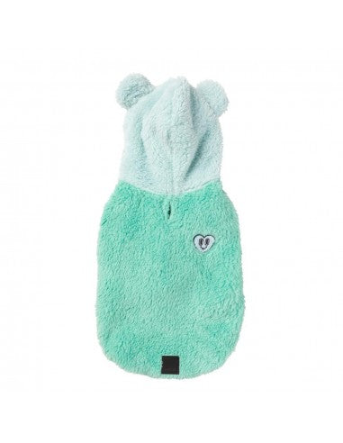 FuzzYard Winnie dog hoodie, teal (size 3)