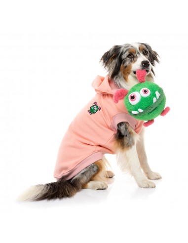 FuzzYard Yardsters dog hoodie, pink (size 5)