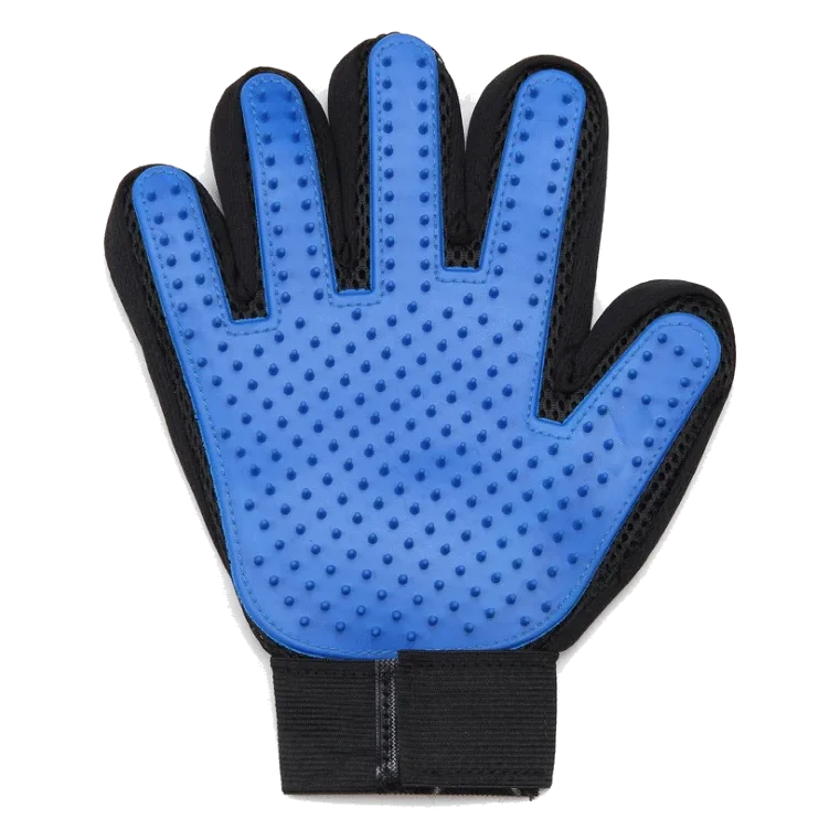 Flamingo de-shedding glove with silicone tips for dogs, 24 cm