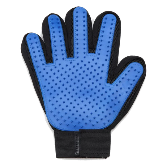 Flamingo de-shedding glove with silicone tips for dogs, 24 cm