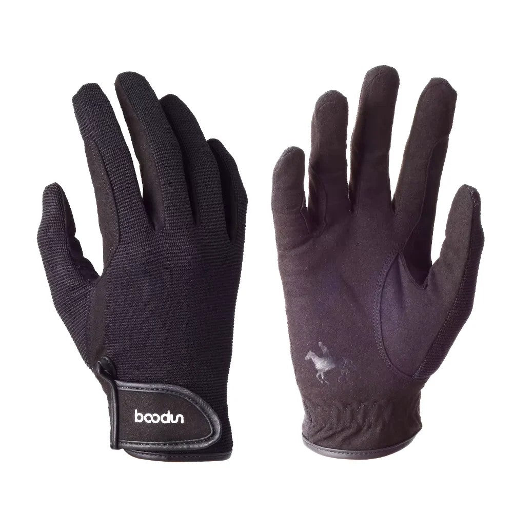 Breathable mesh riding gloves with grip – view 2