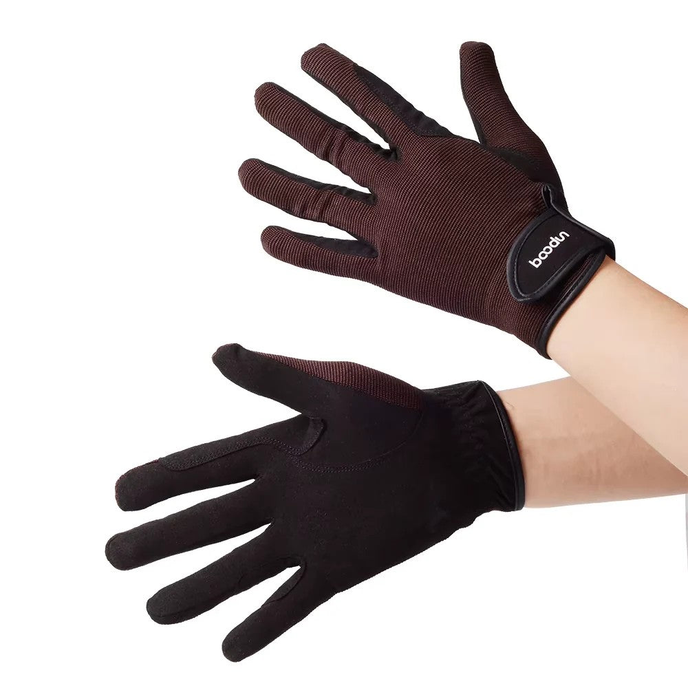 Breathable mesh riding gloves with grip – view 4