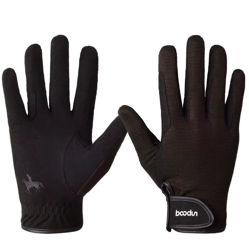 Breathable mesh riding gloves with grip – view 9